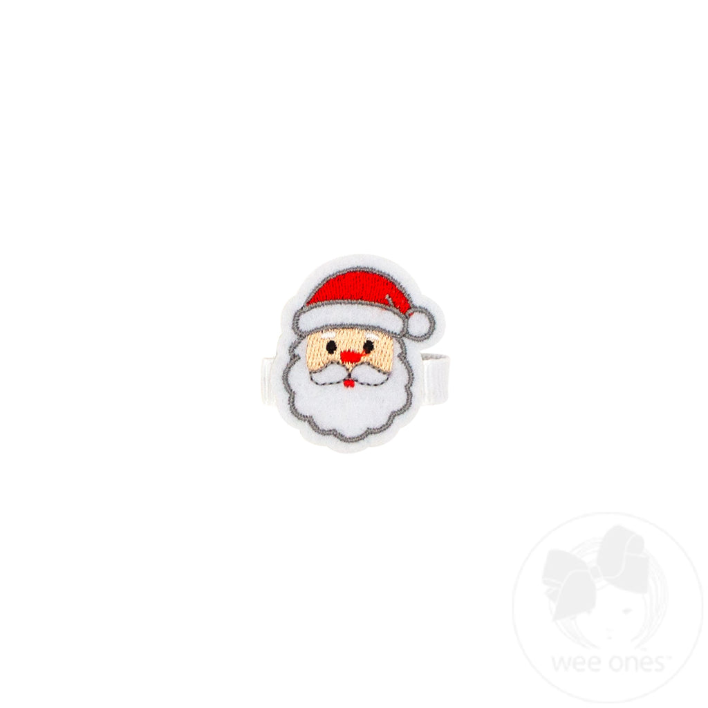Felt Embroidered Santa Hair Clip