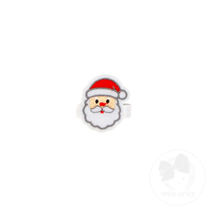 Felt Embroidered Santa Hair Clip