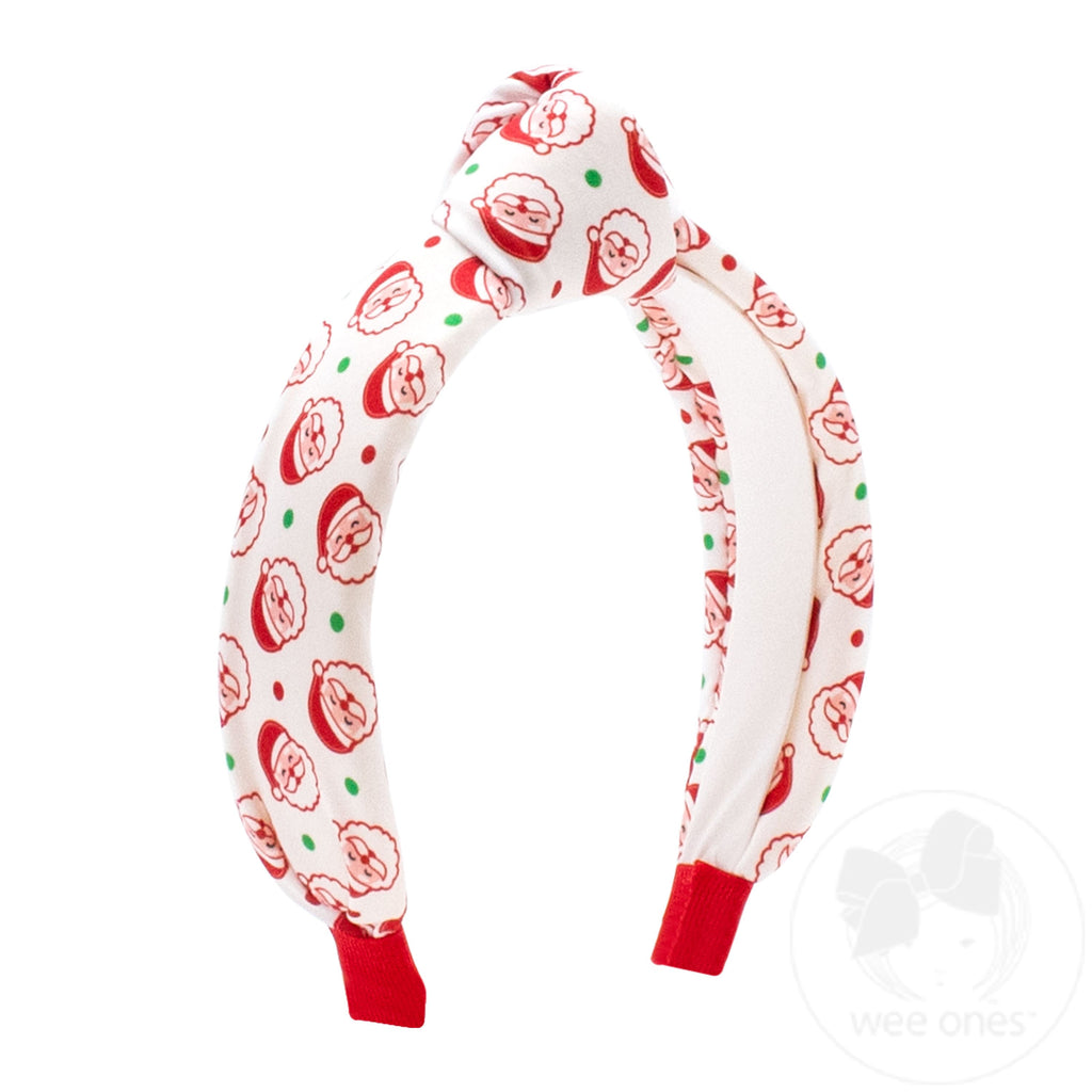 Santa Christmas Knot Headband