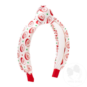 Santa Christmas Knot Headband