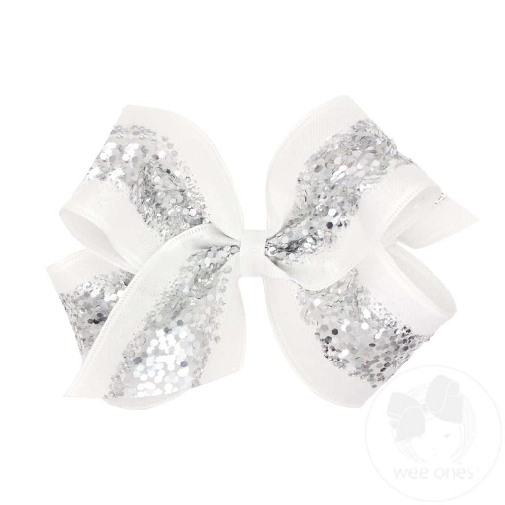 King Linen and Sequin Hair Bow