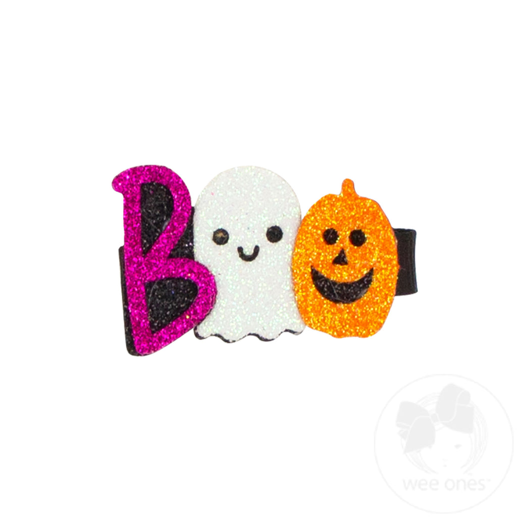 Halloween Glitter BOO Hair Clip
