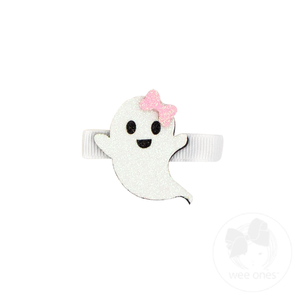 Halloween Glitter Ghost Hair Clip