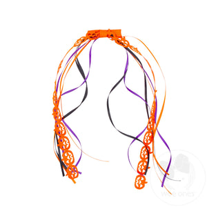 Halloween Jack o' Lantern Streamer Hair Clip