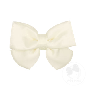 Medium Satin Plush-Filled Hair Bow