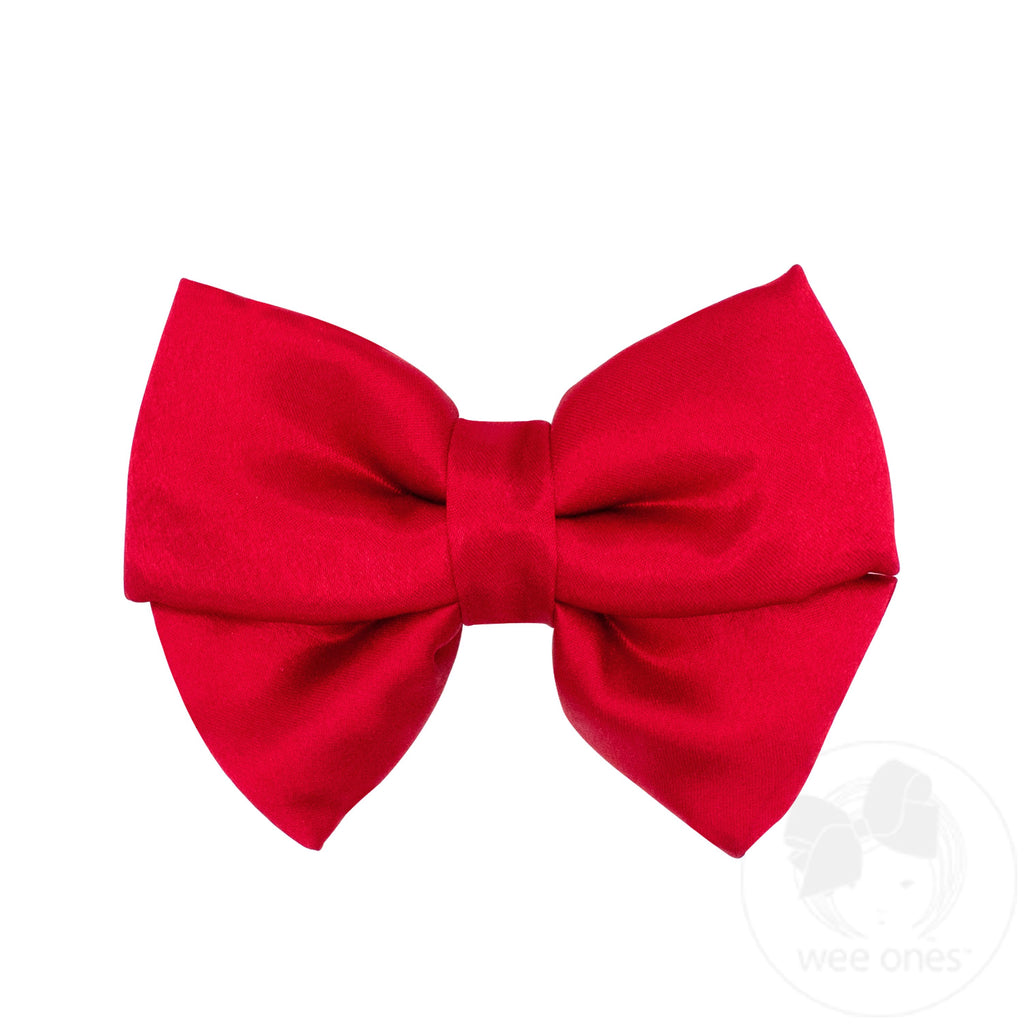 Medium Satin Plush-Filled Hair Bow