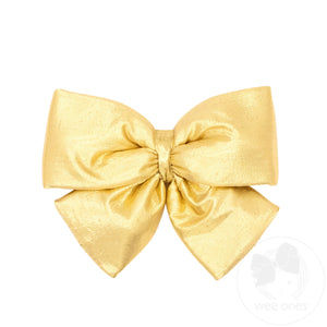 Medium Lamé Plush Hair Bow