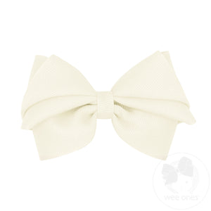 Small Pleated Grosgrain Hair Bow