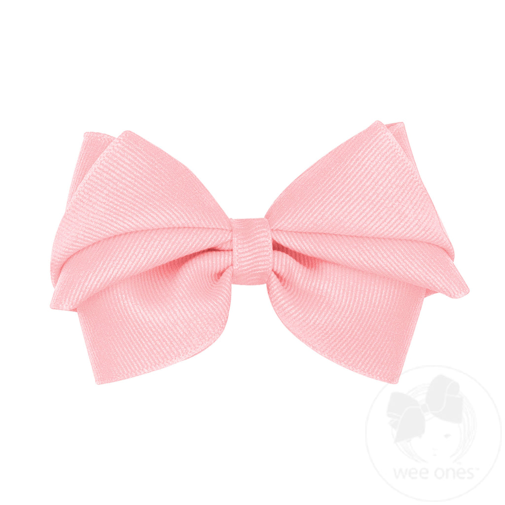Small Pleated Grosgrain Hair Bow