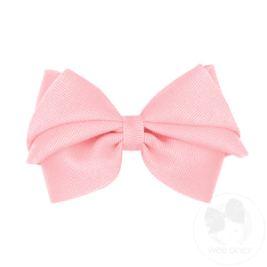 Small Pleated Grosgrain Hair Bow