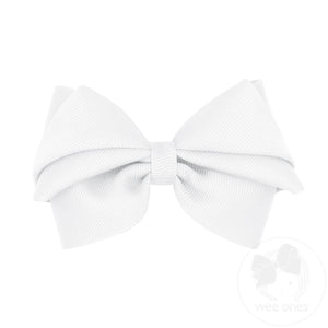 Small Pleated Grosgrain Hair Bow
