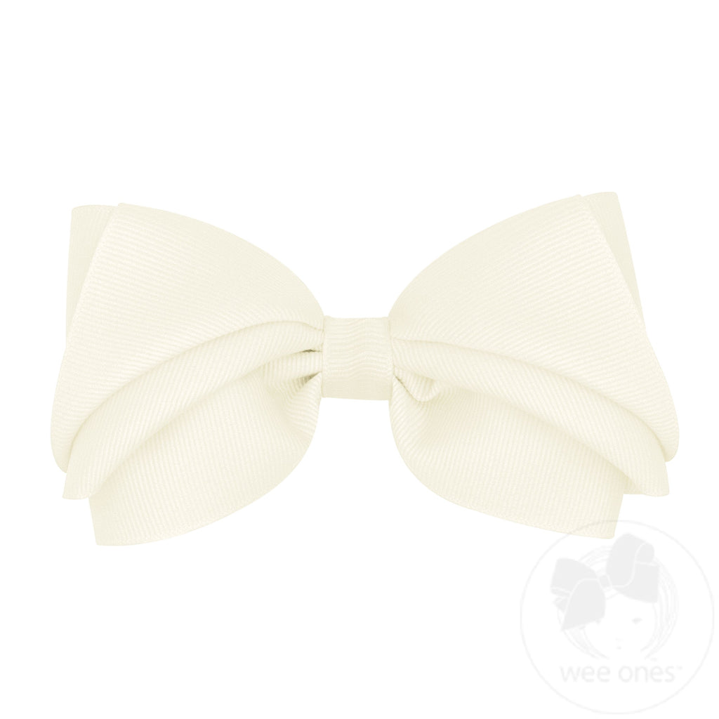 Mini King Pleated Grosgrain Hair Bow