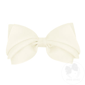 Mini King Pleated Grosgrain Hair Bow