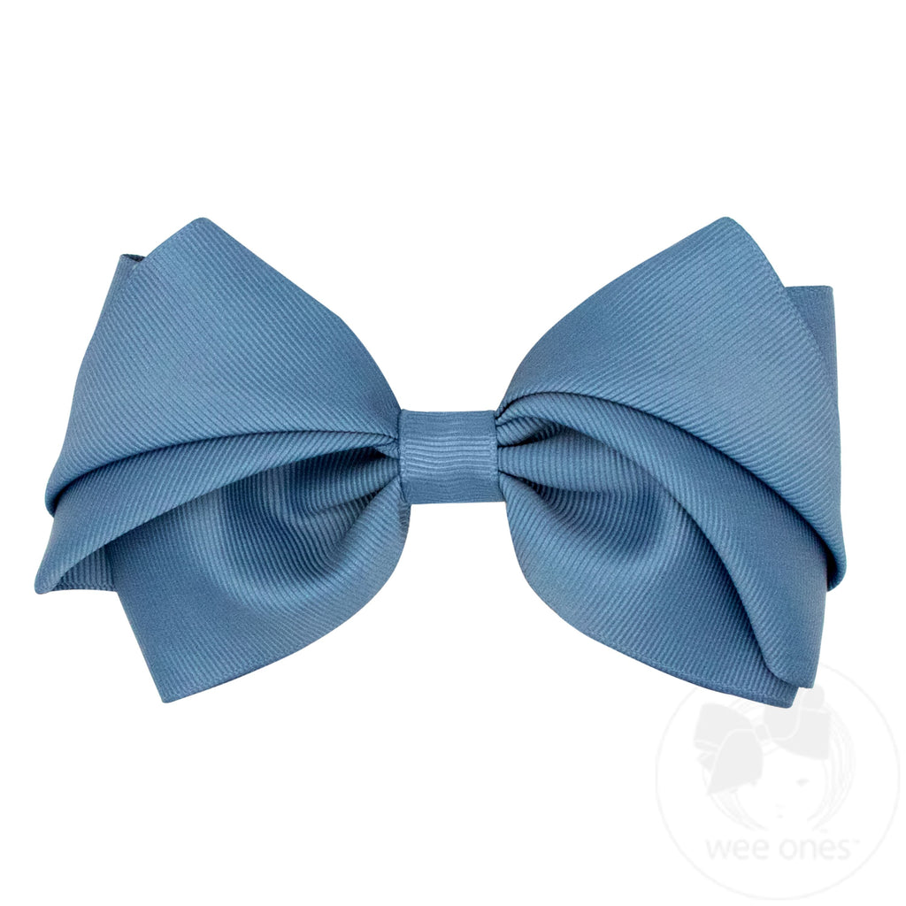 Mini King Pleated Grosgrain Hair Bow
