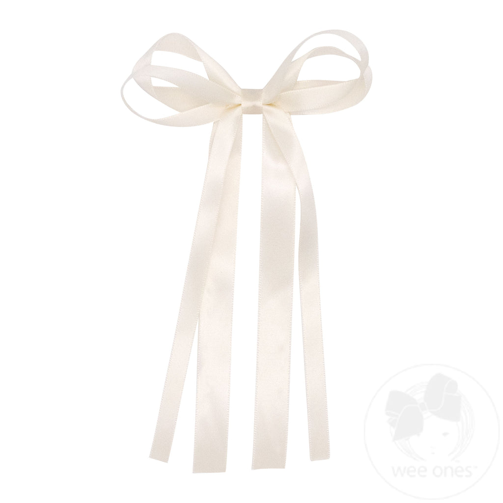 Mini Satin Double Loop Streamer Bow