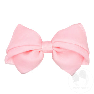 Mini King Pleated Organza Grosgrain Underlay Bow