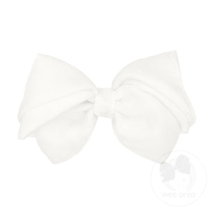 Mini King Pleated Organza Grosgrain Underlay Bow
