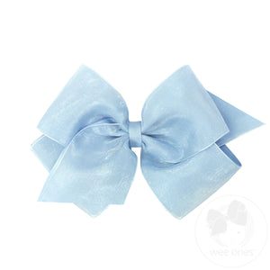 King Organza and Grosgrain Overlay Hair Bow