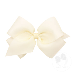 King Organza and Grosgrain Overlay Hair Bow