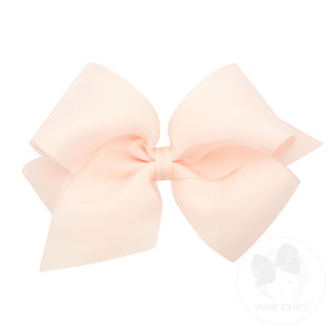 King Organza and Grosgrain Overlay Hair Bow