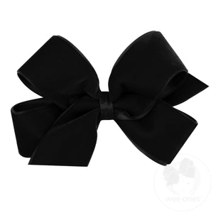 Medium Classic Velvet Bow with Satin Lining