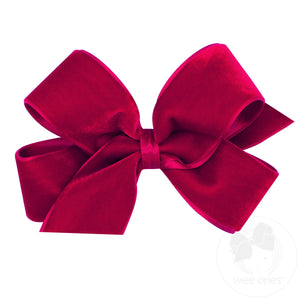 Medium Classic Velvet Bow with Satin Lining