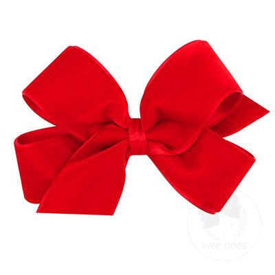 Medium Classic Velvet Bow with Satin Lining