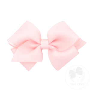 Extra Small Organza and Grosgrain Overlay Hair Bow