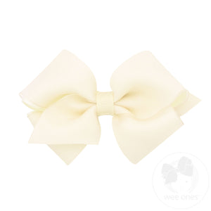 Extra Small Organza and Grosgrain Overlay Hair Bow