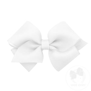 Extra Small Organza and Grosgrain Overlay Hair Bow