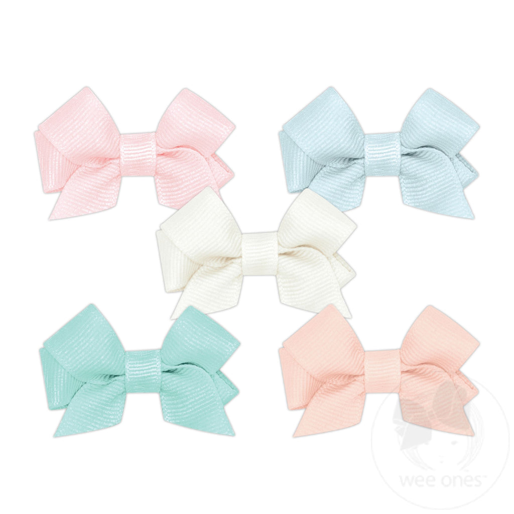 NEW MULTIPACK! Five Tiny Front-tail Grosgrain Bows