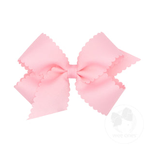 Medium Scalloped Edge Grosgrain Bow