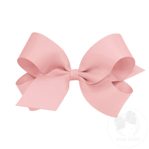 Large Classic Grosgrain Hair Bow (Plain Wrap)