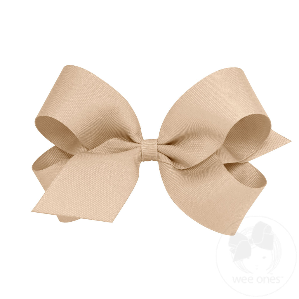 Large Classic Grosgrain Hair Bow (Plain Wrap)