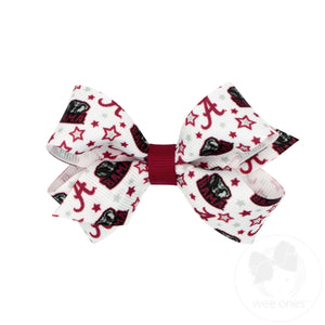 Mini Collegiate Logo Print Hair Bow