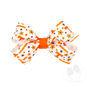 Mini Tennessee Logo Print Hair Bow