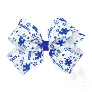 Medium Signature Collegiate Logo Print Grosgrain Hair Bow