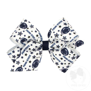 Medium Penn State Logo Print Hair Bow