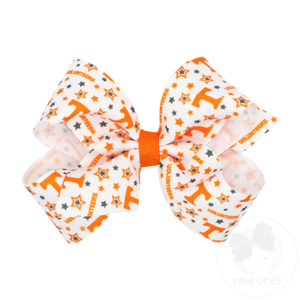 Medium Tennessee Logo Print Hair Bow