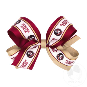 Large Florida State Logo Ribbon Underlay Hair Bow