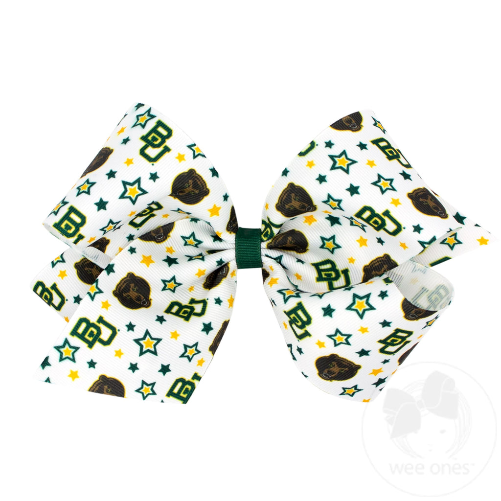 King Baylor Logo Print Hair Bow