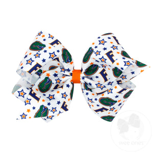King Florida Logo Print Hair Bow