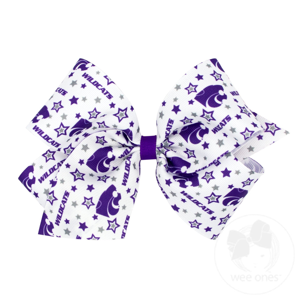 King Kansas State Logo Print Hair Bow