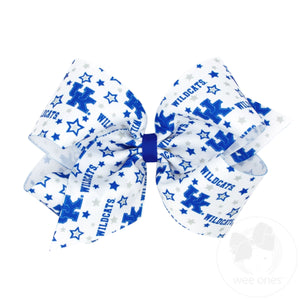 King Kentucky Logo Print Hair Bow