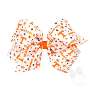 King Tennessee Logo Print Hair Bow