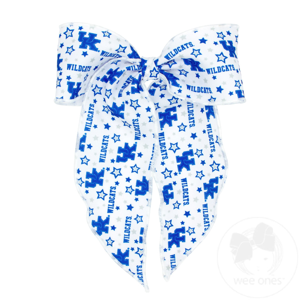 King Kentucky Logo Print Whimsy Tail Hair Bow