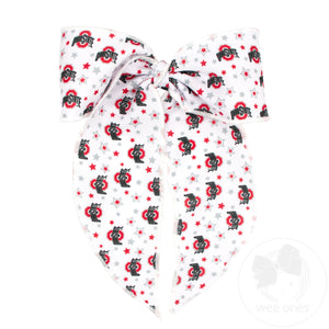 King Ohio State Logo Print Whimsy Tail Hair Bow