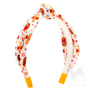 Soft Textured Logo Print Iowa State Knot Headband