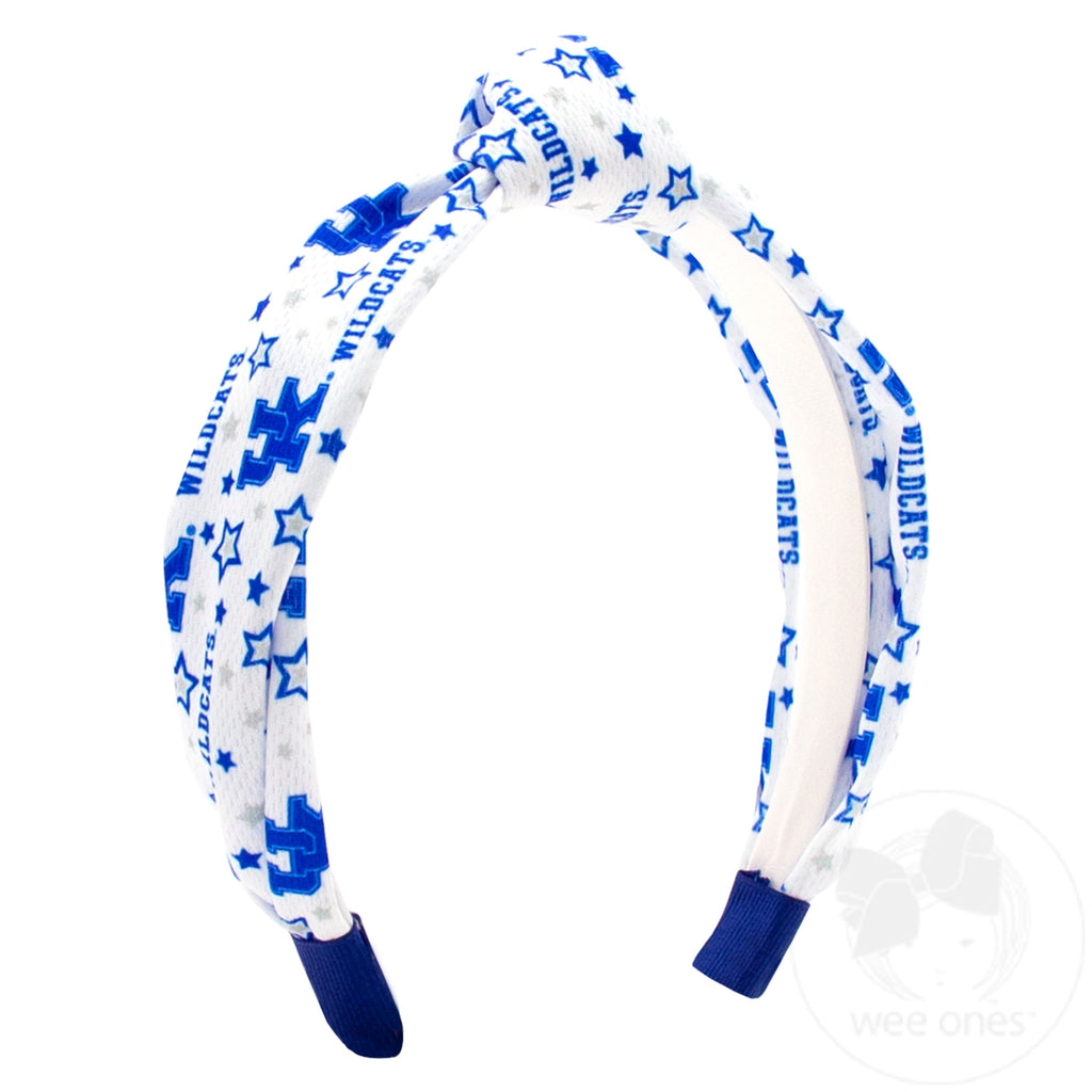 Soft Textured Logo Print Kentucky Knot Headband
