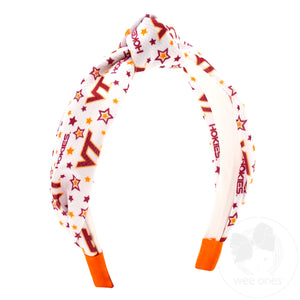 Soft Textured Logo Print Virginia Tech Knot Headband